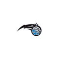 Orlando magic logo editorial illustrative on white background