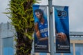 Orlando Magic sign on Church street at downtown area 89