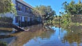 Orlando, October 2 2022 - Abandoned Neighborhood Flooding by Hurricane Ian Central Florida Floods