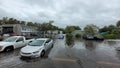 Orlando, September 29 2022 - Flooding Hurricane Ian Victim Neighborhood Royalty Free Stock Photo