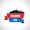 Orlando skyline - Florida - vector illustration