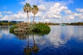 Orlando skyline fom lake Eola Florida US Royalty Free Stock Photo