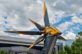 The Xandarian starship at the entrance to Guardians of the Galaxy ride Royalty Free Stock Photo