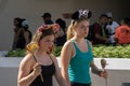 Two Young Women with Disney Headbands in Disney World