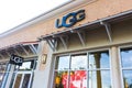 Orlando, USA - May 8, 2018: UGG store at store in shopping mall Orlando premium outlet at Orlando, USA