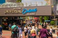Orlando, USA - May 9, 2018: The Universal City Walk is the mall at the entrance of the Universal Studios Orlando Royalty Free Stock Photo