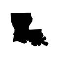 Black solid icon for Orleans, louisiana and country