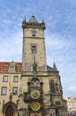 Orloj, Historical medieval astronomical clock, Old Town Hall, Prague, Czech Republic Royalty Free Stock Photo