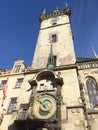 Orloj, Historical medieval astronomical clock, Old Town Hall, Prague, Czech Republic Royalty Free Stock Photo