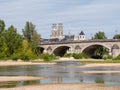 OrlÃÂ©ans bridge and cathedreal, France.