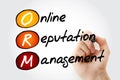 ORM - Online Reputation Management, acronym