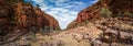 Panoramic view of Ormiston Gorge in the west MacDonnell range, Northern Territory, Australia,