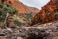 The Ormiston Gorge waterhole, West MacDonnell Range National Park, Northern Territory, Australia Royalty Free Stock Photo