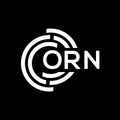 ORN letter logo design on black background. ORN creative initials letter logo concept. ORN letter design.ORN letter logo design on