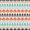 Seamless pattern with Greek ornament. Ornamental folk design of surfaces.