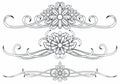 Floral doodle ornament vector eps 10. Frame design element. Vintage cartoon concept Royalty Free Stock Photo