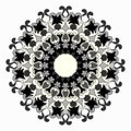Ornament beautiful pattern with mandala. Geometric circle element made in