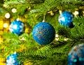 Ornament in a Christmas tree Royalty Free Stock Photo