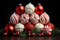 Ornament delight in sweet harmony, christmas background, AI Generated