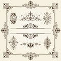 Ornament design elements frame vorder