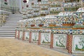 Ornament details of Wat Arun, Bangkok, Thailand Royalty Free Stock Photo