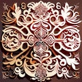 Ornament elements vintage floral designs. You can use it for invitations notebook covers phone case postcards Generative AI