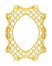 Ornament elements, vintage gold frame floral designs Royalty Free Stock Photo