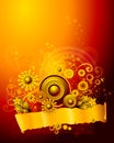 Ornament floral background Royalty Free Stock Photo