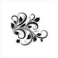 Ornament Floral Vector Ilustration Royalty Free Stock Photo