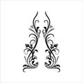 Ornament Floral Vector Ilustration Royalty Free Stock Photo