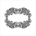 Ornament Floral Vector Ilustration Royalty Free Stock Photo