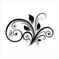 Ornament Floral Vector Ilustration Royalty Free Stock Photo