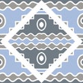 Ornament and geometric pattern for background, hand-drawn in trending blue
