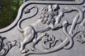 Ornament on a gun carriage Tsar Cannon. Kremlin. Moscow. Russia