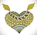 Ornament heart shape for your design