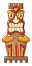 Ornament idol icon, cartoon style Royalty Free Stock Photo