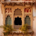 Ornament lattice window in india