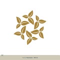 Ornament Leaves Flower Vector Logo Template Illustration Design. Vector EPS 10