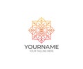 Ornament Logo Template. Ethnic Vector Design