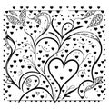 ornament lover heart valentine illustration sketch hand draw