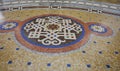 Multicolored mosaic marble floor. Milan. Italy Royalty Free Stock Photo