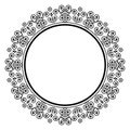 Ornament round frame