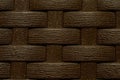 the ornament surface of the furniture in wicker texture Royalty Free Stock Photo