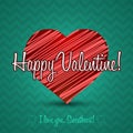 Ornament Valentine Greetings Card. Vector Elements. Isolated Decorative Heart Design. EPS10