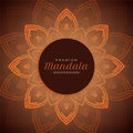 Ornamental beautiful mandala background design