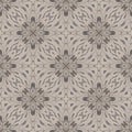 Ornamental boho seamless pattern cocoa coolor. Royalty Free Stock Photo