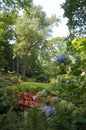 Ornamental bridge in Abbotsbury gardens