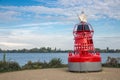 Ornamental buoy near lake at Aalsmeer, The Netherlands Royalty Free Stock Photo