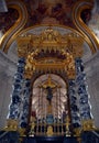 Ornamental canopy inside the Saint-Louis-des-Invalides Cathedral