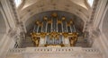 Ornamental canopy inside the Saint-Louis-des-Invalides Cathedral,